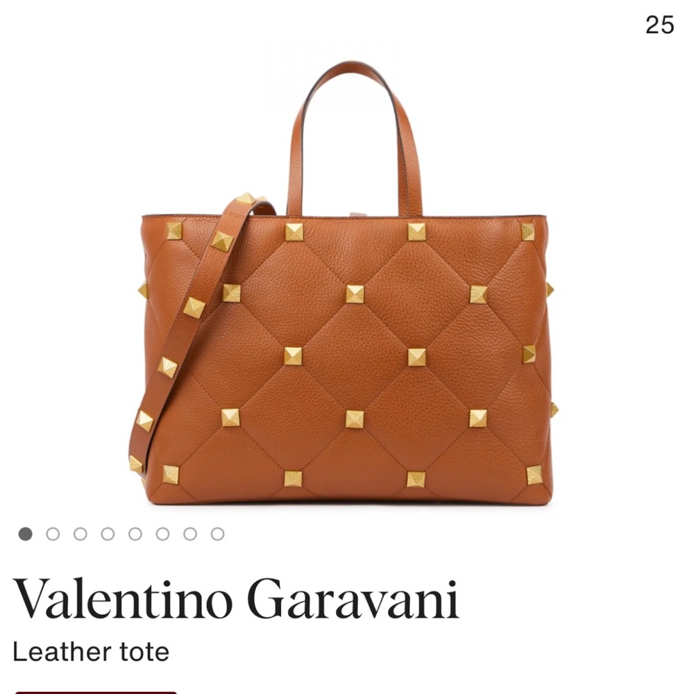 NEW VALENTINO GARAVANI LARGE ROMAN STUD SHOULDER TOTE BAG